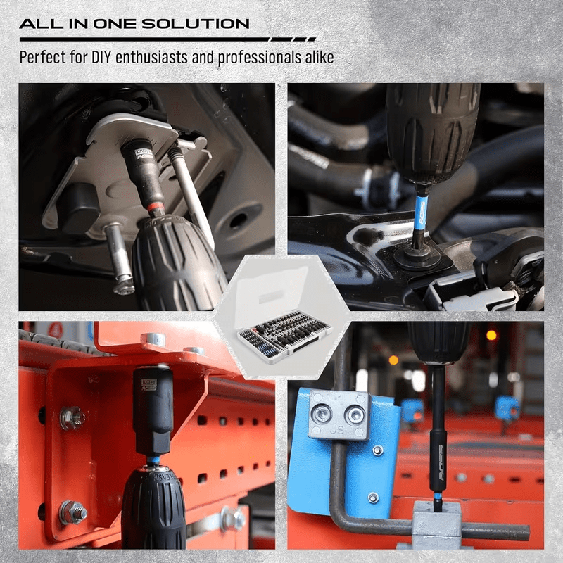 80pcs Impact Magnetic Nut Driver Set with Adapters