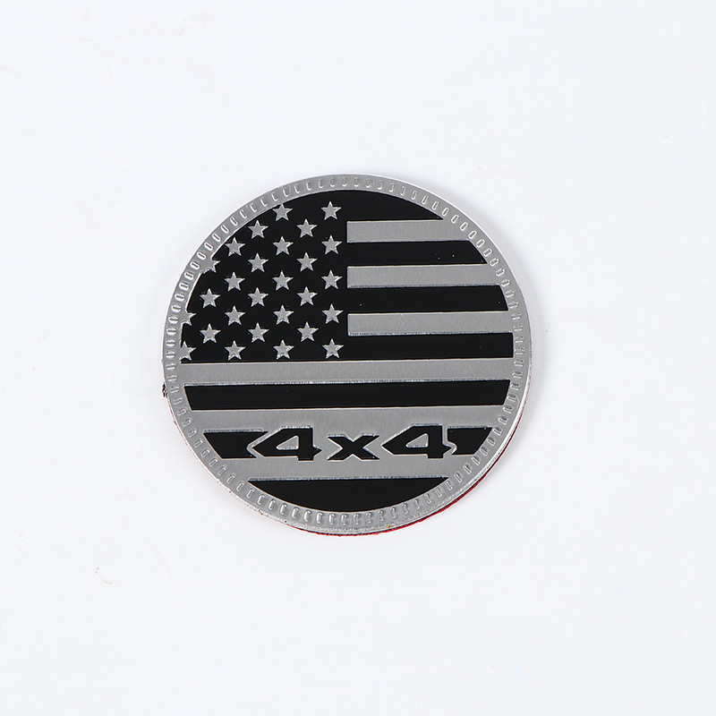 TEMU American Flag 4x4 Metal Car Emblem, 3d Road Truck Car Logo, Waterproof Car Exterior Sticker Additions
