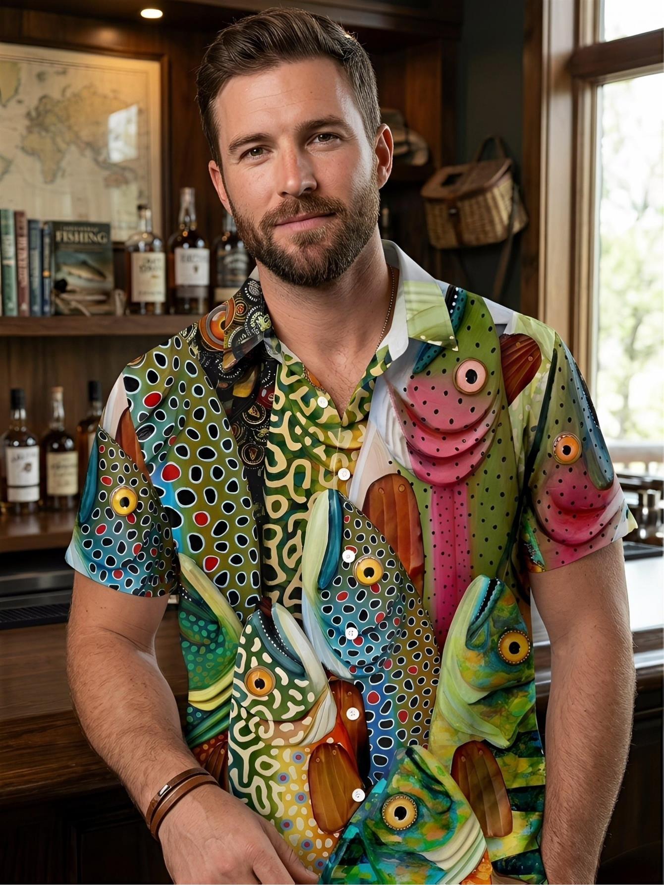 hawaiian shirts men sold on Temu United States