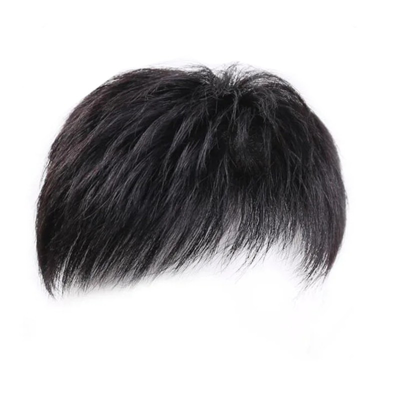 Stylish Premium Easy Version Decorative Wig Men's Style Synthetic - Straight Hair, , Suitable For Tones