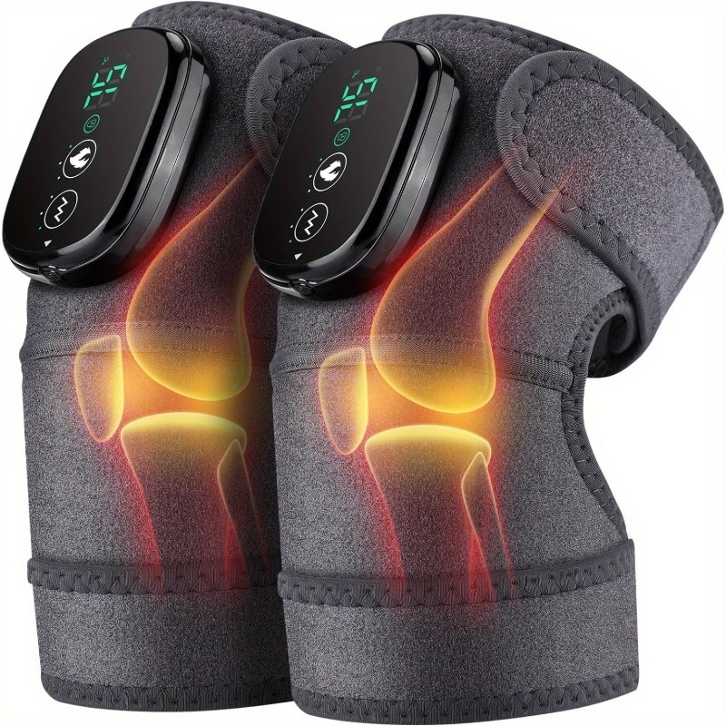 item picture A 3-In-1 Knee Pad with a Vibrating Massager for The Shoulders, Knees, And Elbows, Featuring a Heating Pad with a Massager, And a Wireless Heating Vibrating Knee Massager
