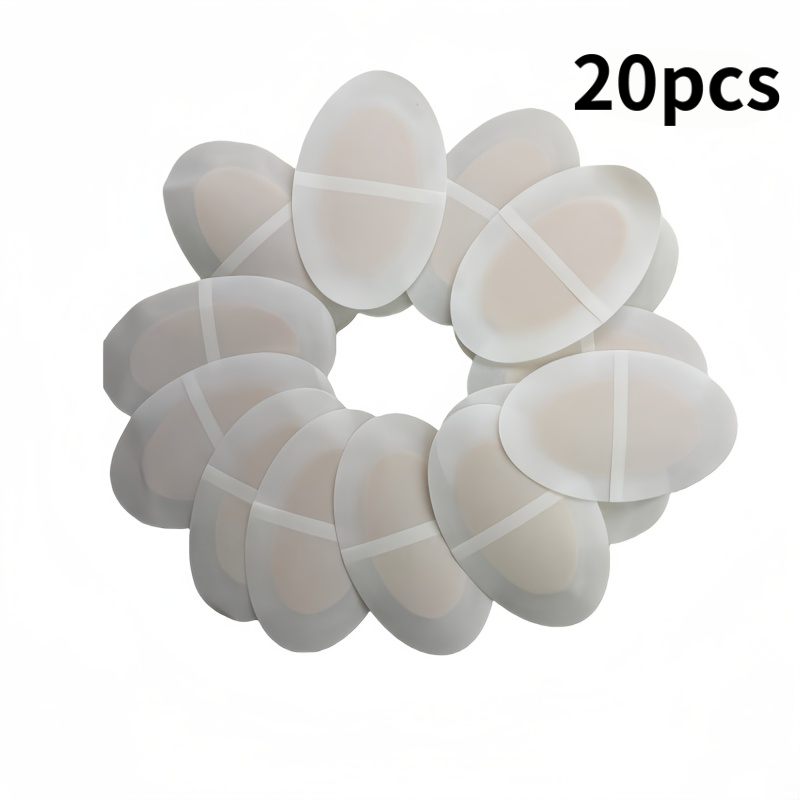 20pcs Gel Transparent Invisible Anti-blister Pads, Heel Pads, Forefoot Gel Cushions, Waterproof