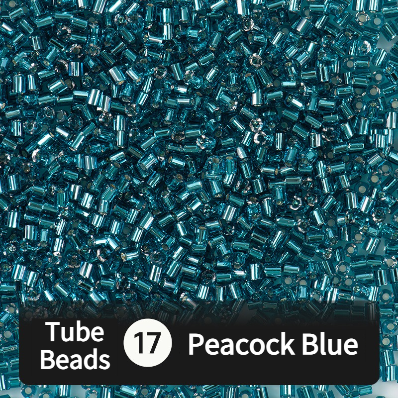 680pcs Hex-Cut Tube Beads for Beading & Jewellery Making