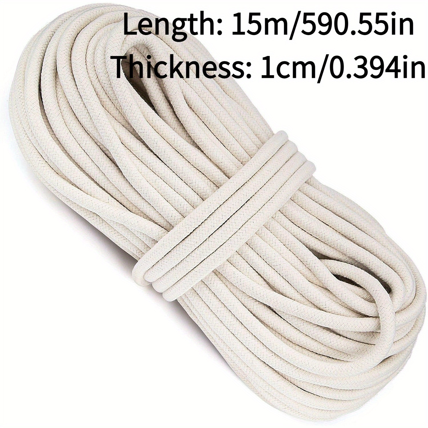 Image of -meter Long, 1- Thick, Strong And Durable Core-woven Rope, Suitable For Camping, Outdoor Binding, Crafting, And Home Decoration, Applicable In Diverse Needs