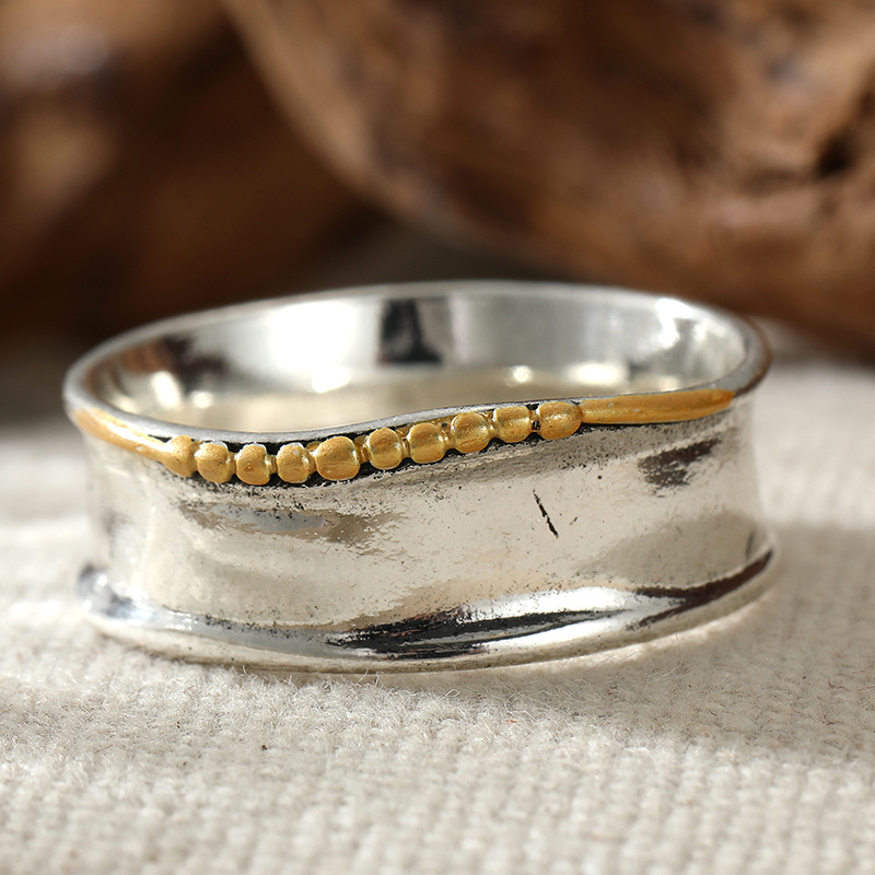 Bohemian Hammered Ethnic Style Ring