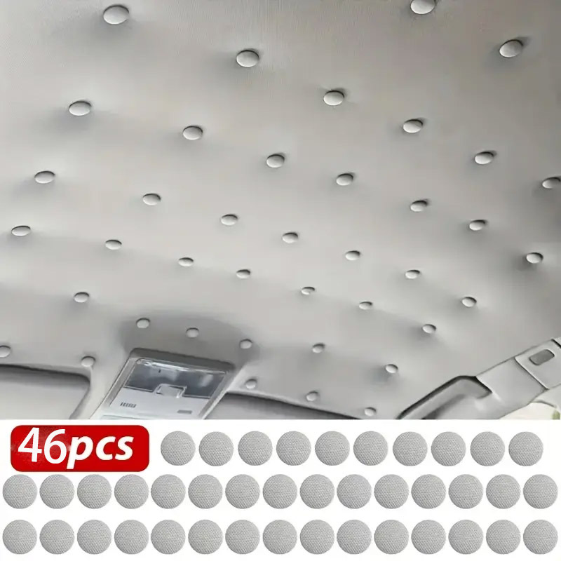 E-shop 46-teiliges Auto-Innenraum-Reparaturset - Fahrzeug-Innenraum-Reparaturkit - Schnappverschlüsse für Dachverkleidung, einfach zu installieren,