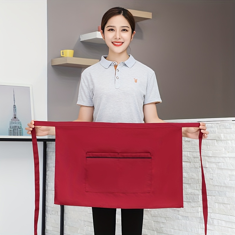TEMU Customizable Pictures Or Logos Are . This Color Waist Skirt With Large Pockets Is Suitable For Work, Business, Cafes, Handicrafts, Uniforms,