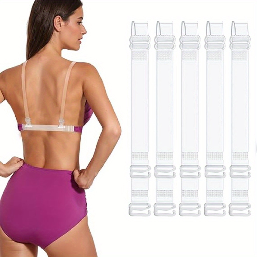 6pcs 3 pairs invisible transparent bra straps, high adjustable detachable  straps, durable tpu material women's underwear and fashion accessories, backless  dress decorations, high fabric | High-quality & Affordable | Temu Nigeria