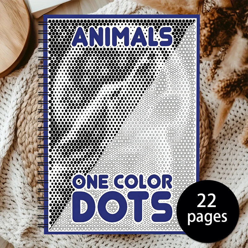 Image of Dots, Lines, : 3d Animals - New Monochrome Coloring Book For Adults, Relaxing And Stress- Monochrome Art Coloring Book