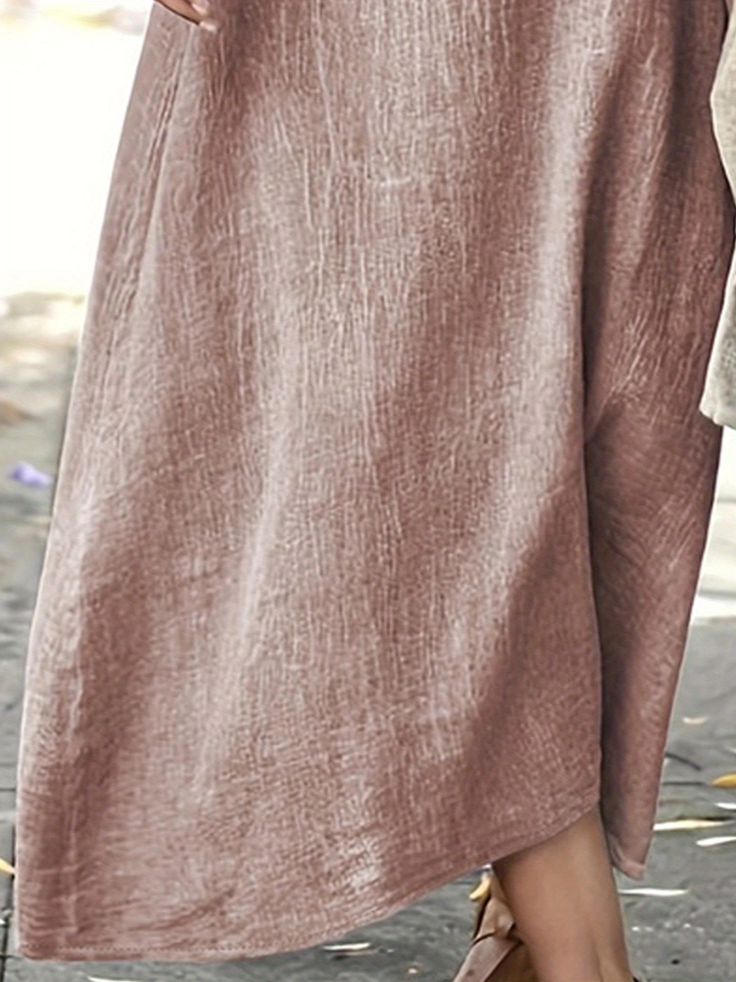 womens cotton linen tank dress sleeveless v neck loose a - Temu