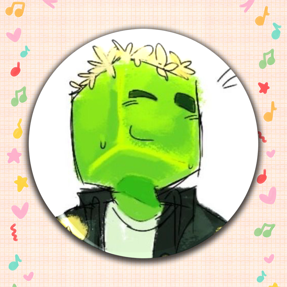 TEMU 1pc 2d Flat Men's Casual Circular Badge | Anime Cartoon Brooch, Fashionable And Gorgeous Accessory, Unisex Pin, Suitable For Fun Gifts Between