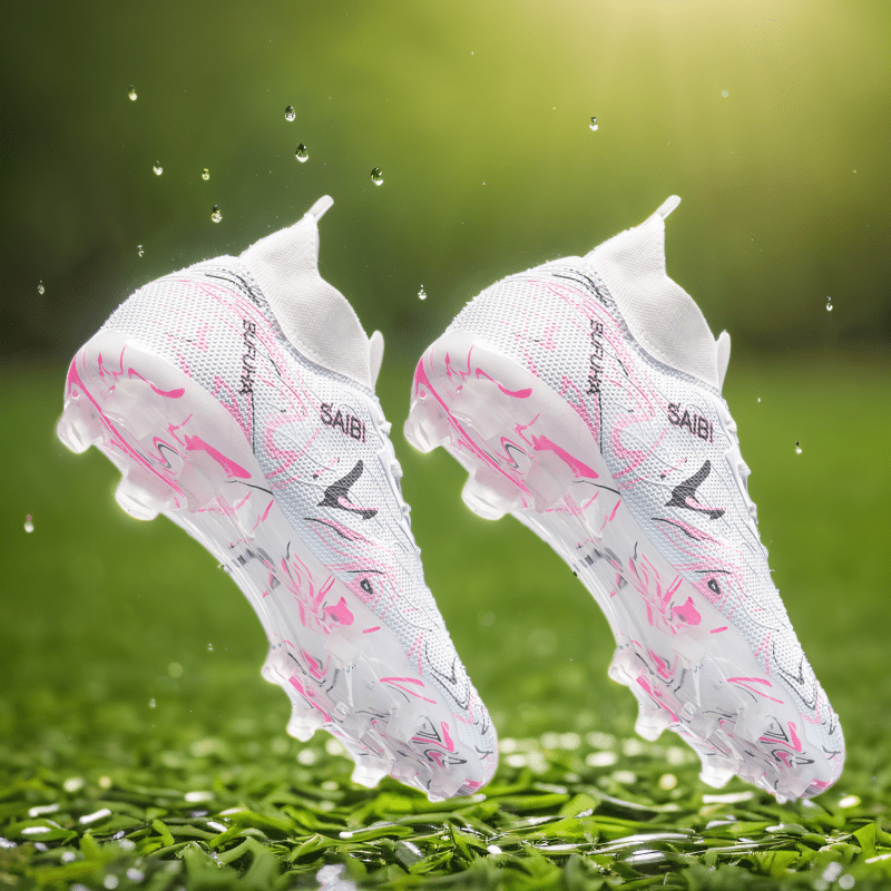 Zapatillas Deportivas para Hombre, Tacos AG/FG para Entrenamiento al Aire Libre, Cómodas y Transpirables con Colores Aleatorios de Suela para Césped Artificial