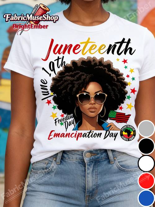 juneteenth shirt day afro design black history month t shirt mens 100 crew neck t shirts everyday wear multiple most body types