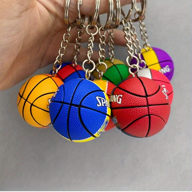 

A Pair Of Pvc Basketball Model Keychains, Perfect As Souvenirs, For Men's Keychains, Women's Bag Embellishments, And Gifts For Fans Of Genders.