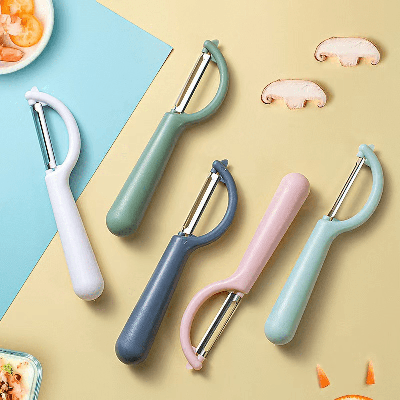 TEMU 5pcs, Fruit Peeler, Kitchen Vegetable Peeler, Kitchen Utensils/potato Peeler/vegetable Slicer/fruit Slicer/, Multifunctional Vegetable Cutter,
