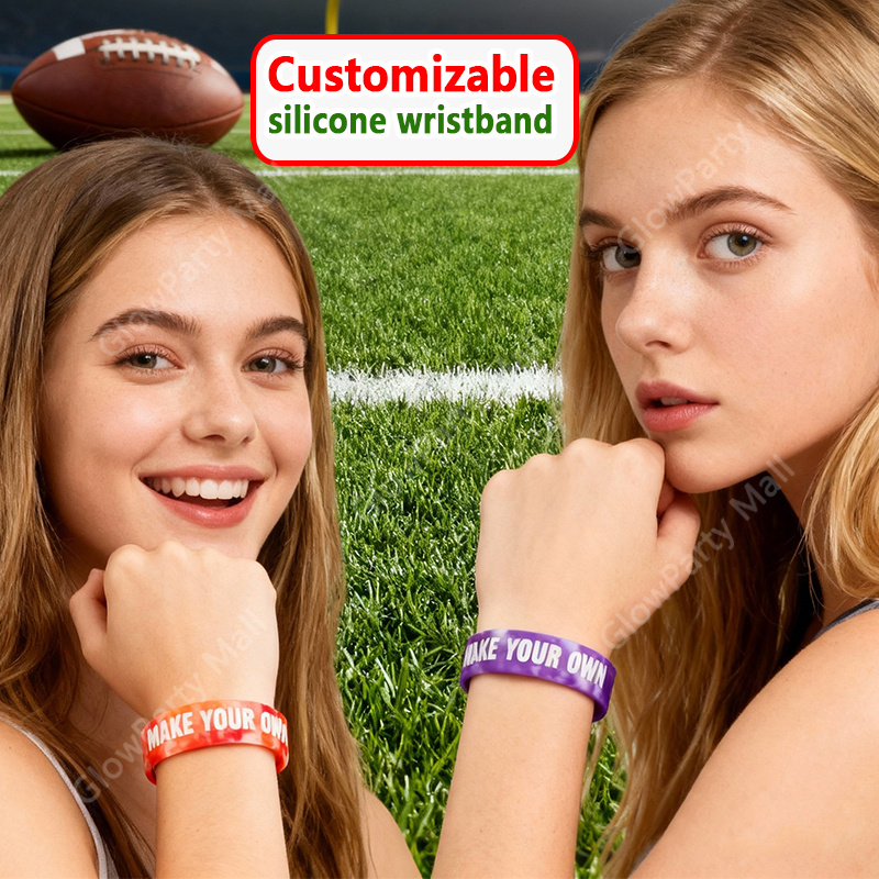 69pcs Customizable Mixed Color Wristbands, Gift for Couples & Friends