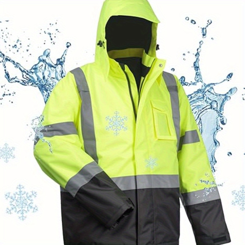 100 waterproof safety jackets men hi vis reflective Temu