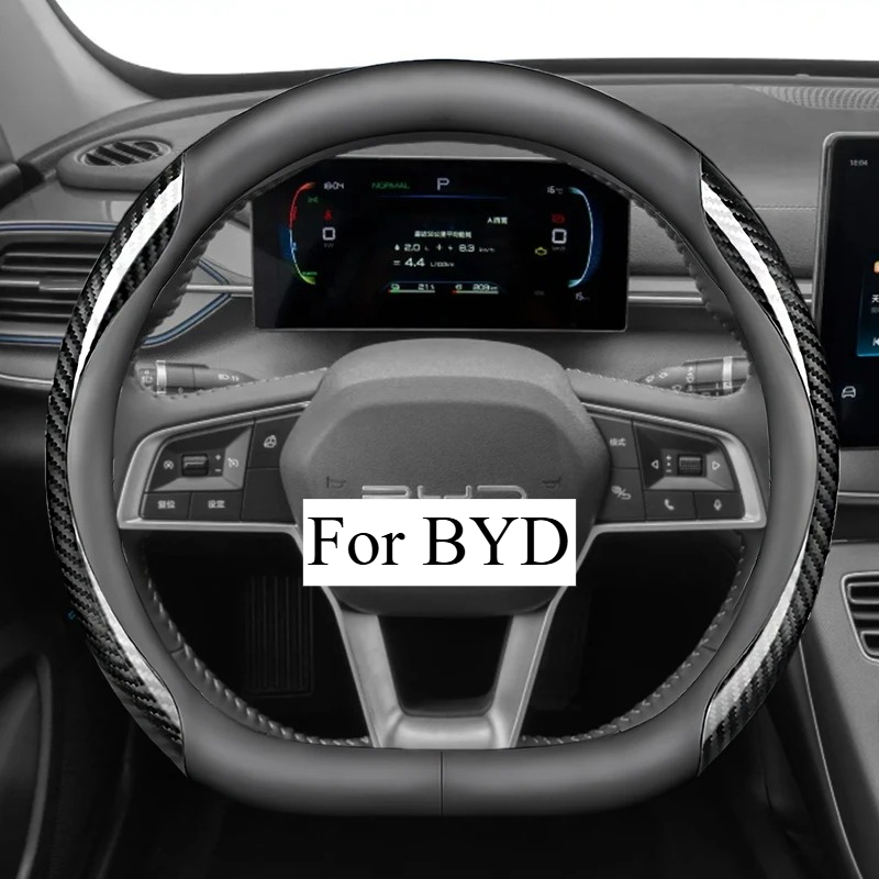 TEMU Pu Leather Car Steering Wheel Cover For Plus Seal U King 6 Dolphin Mini Yuan Up 2023 2024 2025 2026 Accessories