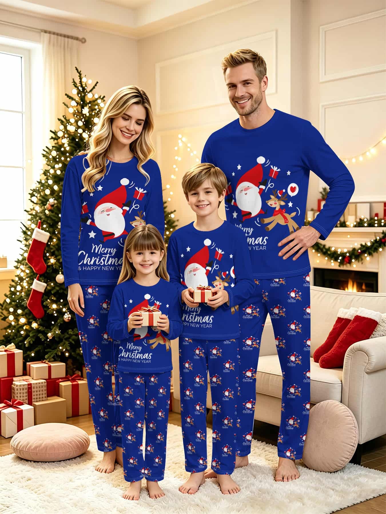 Family Matching Pajamas Set Boys Novelty