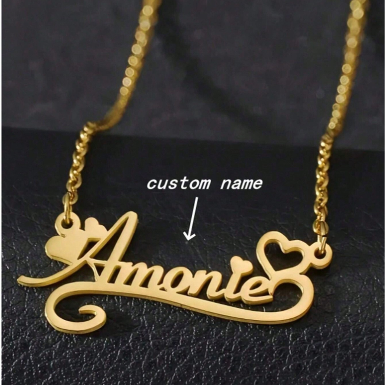 Aman Name Pendant Customized Name Necklace Sold On Temu United States - Main Image