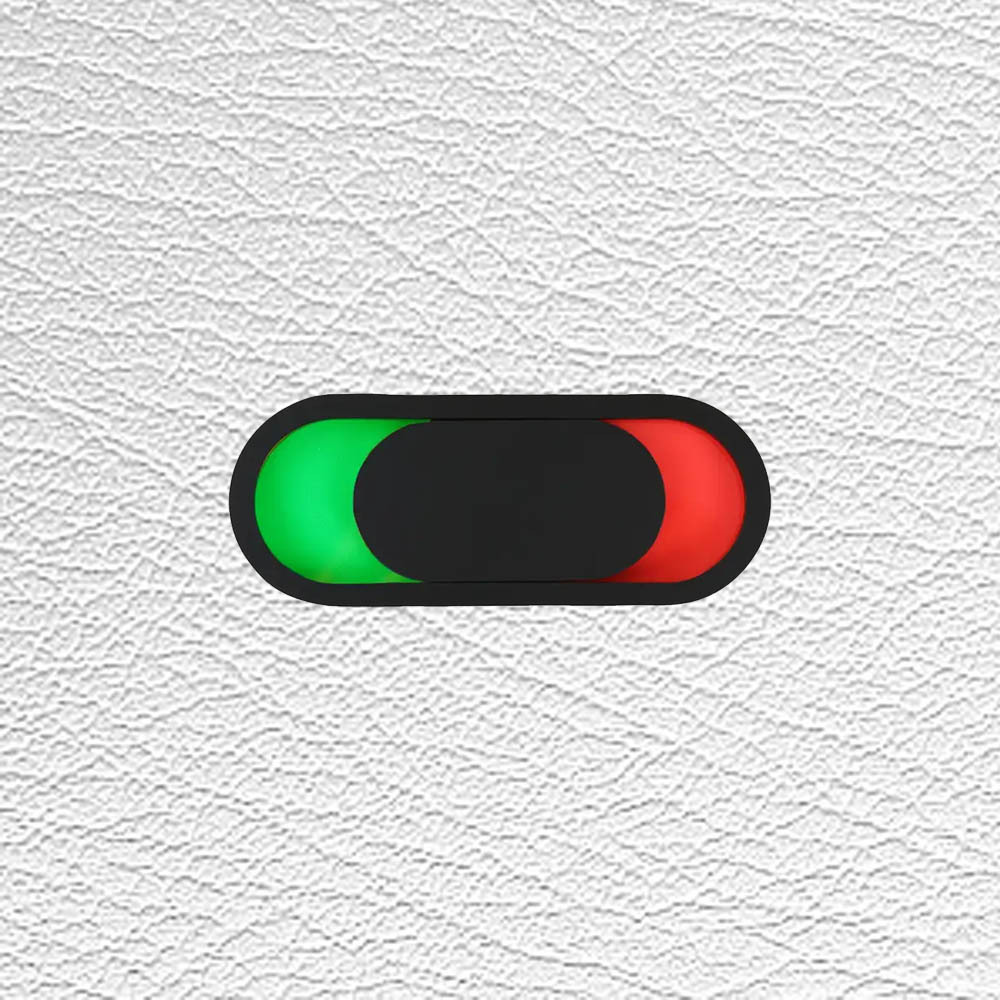 Image of 2d Flat, Space/occupancy Signs For Offices, Bathrooms, And Conference Rooms - Durable Acrylic, Adhesive Indicator, Suitable For Homes, Restaurants, And Hotels