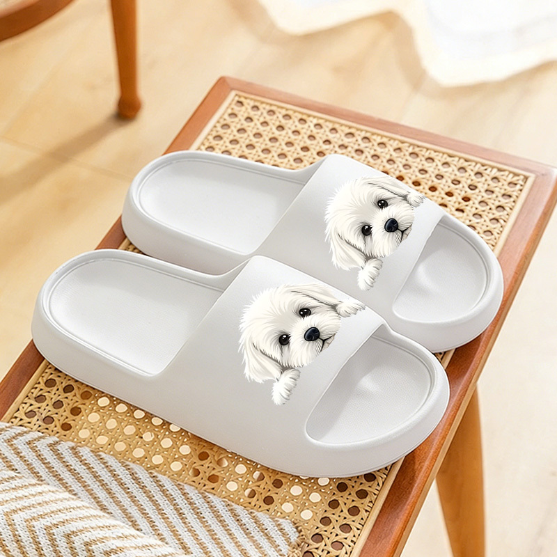 TEMU A Set Of Beach Featuring Maltese Dogs, Versatile For Indoor And Outdoor Use, In Larger Sizes, Suitable For All Genders, Perfect For Pools,