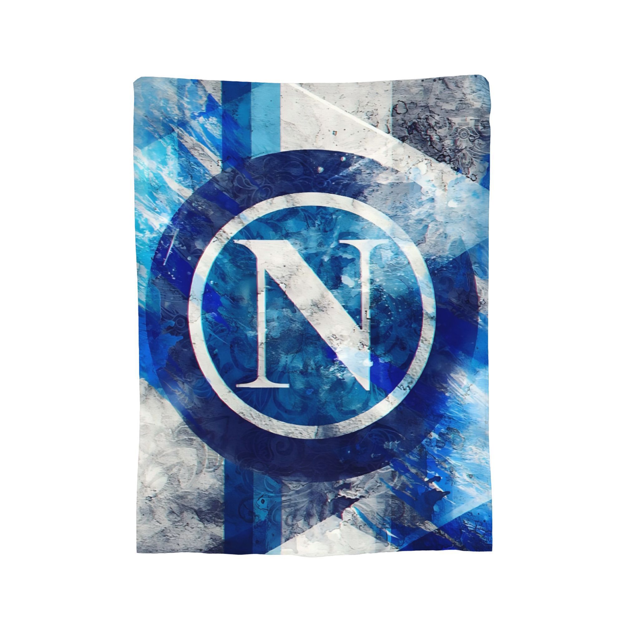 

Napoli Team-inspired Flannel Throw Blanket - Couch, Bed, Camping & Travel | Ideal Soccer Fan Gift | Cozy & Warm Printed Design |