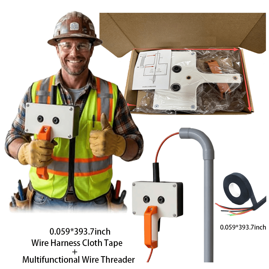 TEMU High-efficiency Threader, Cable Threading Tool, Threader For Conduit Wiring, Suitable For Threading Machines, Residential, Commercial, And