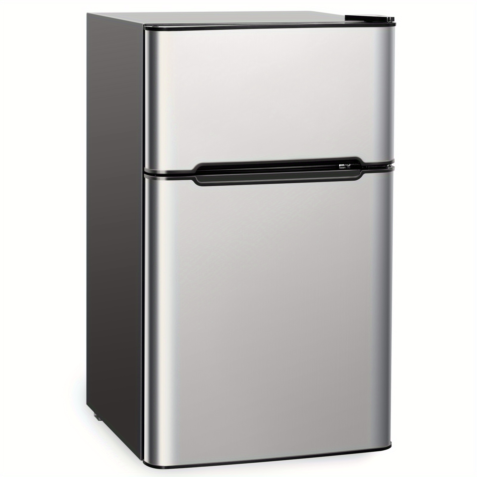   90l small two door fridge temperature control mini refrigerator with freezer for college dorms