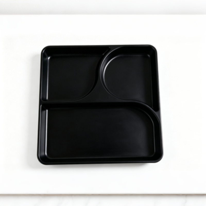TEMU Home Desktop Key Jewelry Tray, 3-compartment Partition Design, For Keys, Jewelry, And Small Items, To Desktop Clutter. Suitable For Entryway,