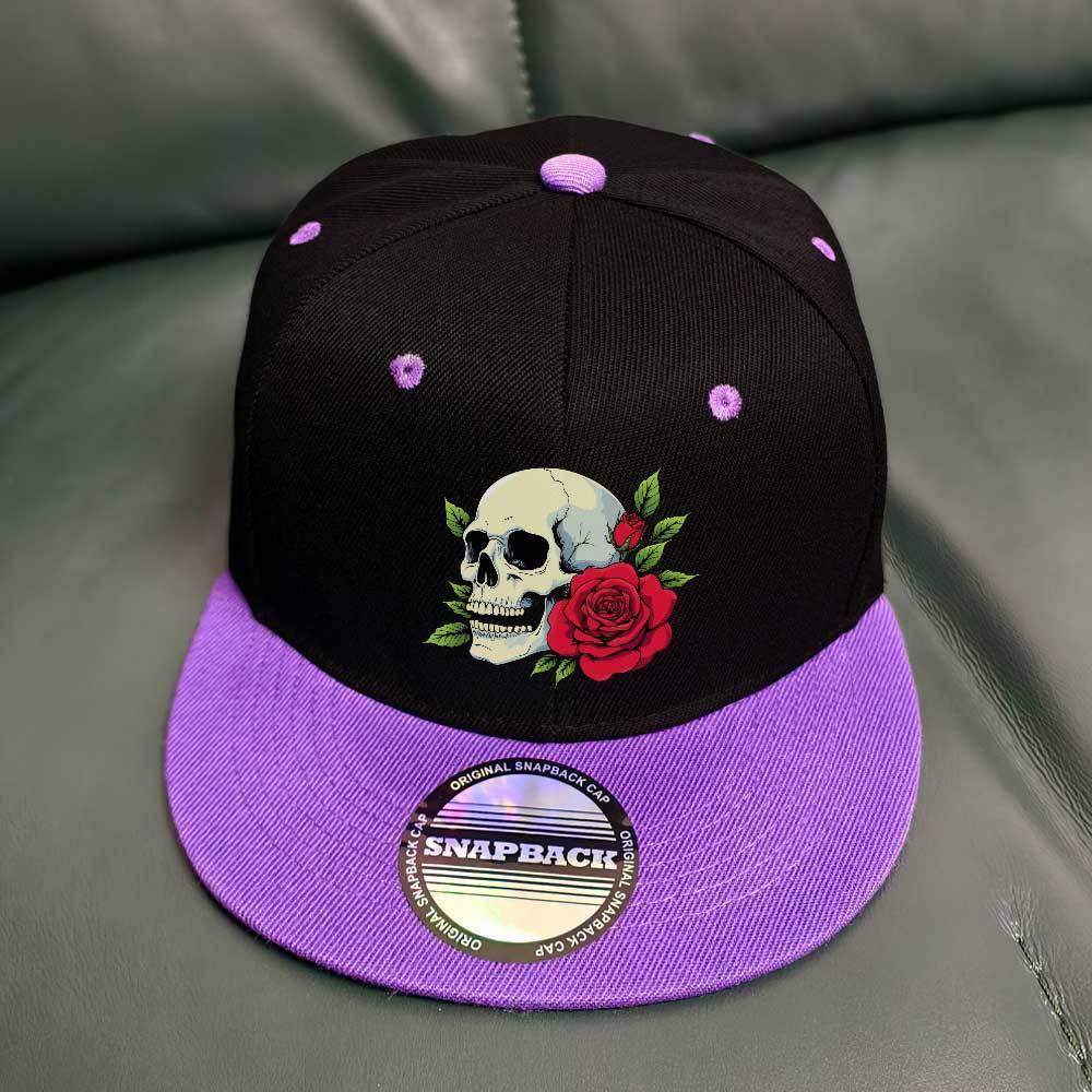 TEMU Unisex European And American Trendy Flat-brimmed Hat, Color , Creative Retro Print, Made Of 100% Polyester