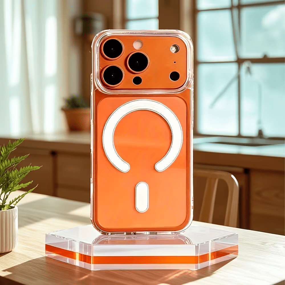 Etui za telefon - Etui za telefon - Nov prozoren etui 2.0 z brezžično magnetno absorpcijo, luksuzen trdi etui, odporen na udarce, za iPhone 17