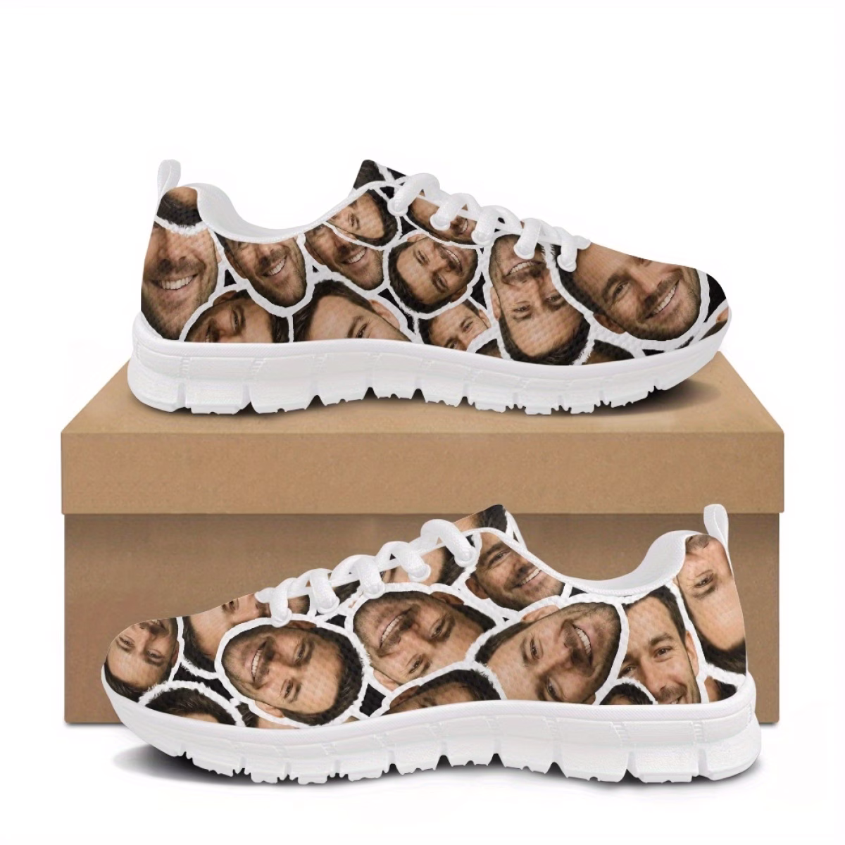 Customizable Portrait Images on Sneakers, Co...