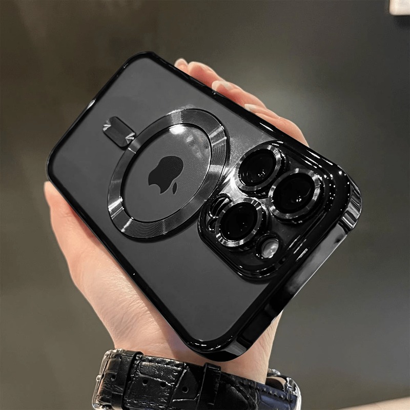 Capa de Celular: Capa Protetora de Luxo Magnética Transparente Resistente a Choques  5