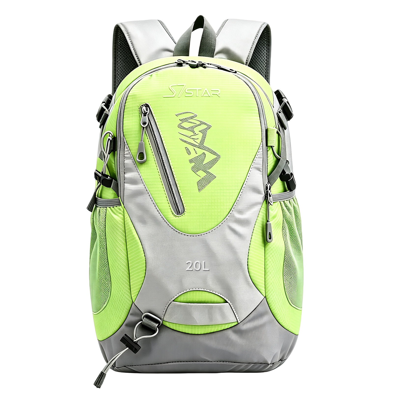 Image of 20l Outdoor Hiking Backpack With Spacious Storage, Widened Breathable Shoulder Straps, Trekking Pole Fixing Webbing, Dual-sided Mesh Pockets, And Options For Outdoor Mountain Climbing Activities