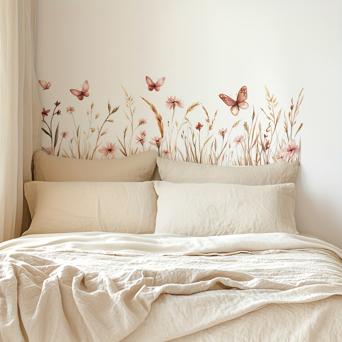1pc Spring And Flower Wall Sticker: Used For Room Decoration- Self-adhesive Sticker, Sticker