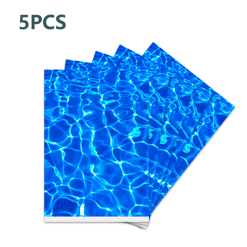5pcs Water Ripple Stickers Adhesive Decals, Lifelike Water Texture Sheets For , Scale Model Design, And Train Scenery Modeling