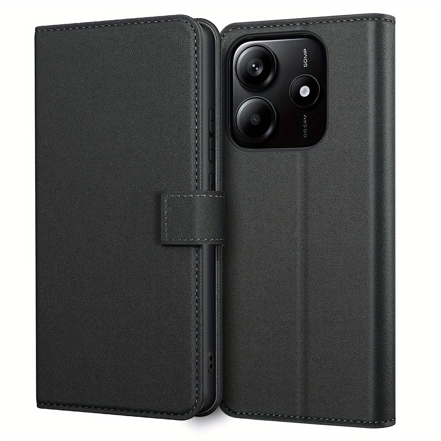TEMU Phone Case: For Xiaomi Redmi Note 14 5g Case With Kickstand Pu Leather Card Slot Flip Protective Phone Case Cover