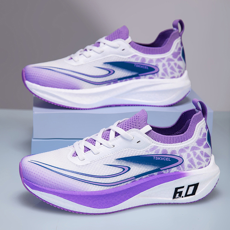 Image of Couple Outdoor Fashionable Casual Running Shoes, Lightweight And Breathable Fabric, Thick Sole Women's Sports Shoes, Suitable For Student Campus And Training, Women Shoes, Sneakers