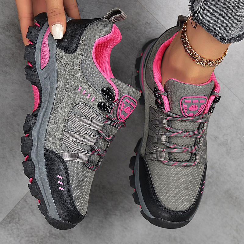 TEMU Women's Hiking Shoes, Solid With Thickened Sole For , For Hiking, Mountaineering, Casual Outdoor Sneakers, Women Shoes