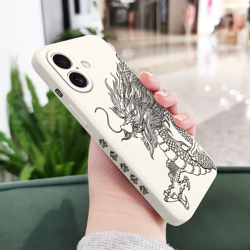 TEMU Чохол для телефону: Чохол із зображенням дракона для iPhone 17 17Ari 16 15 14 Pro 13 Mini 12 Pro 11 X XR XS 7 Модний чохол із захистом від