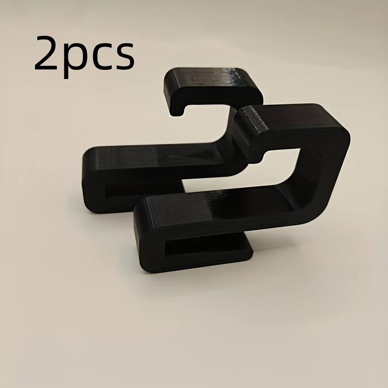 1/2-pack No-drill Heavy Duty Hooks Suitable For 8mm Glass Doors - Sturdy Plastic Adhesive/bulkhead Wall-mounted Hooks, Installation No Drilling Required, Contemporary Bathroom/shower Door Hooks