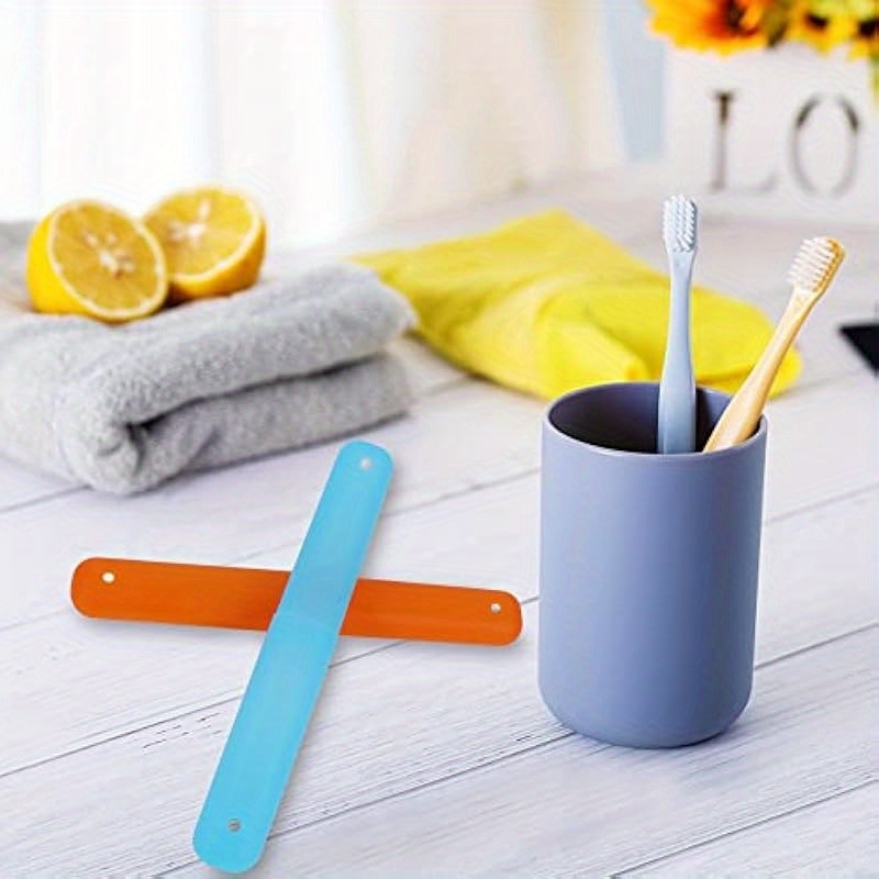 6pcs travel toothbrush case holder breathable portable toothbrush container multiple   toothbrush holder for home trip camping details 5
