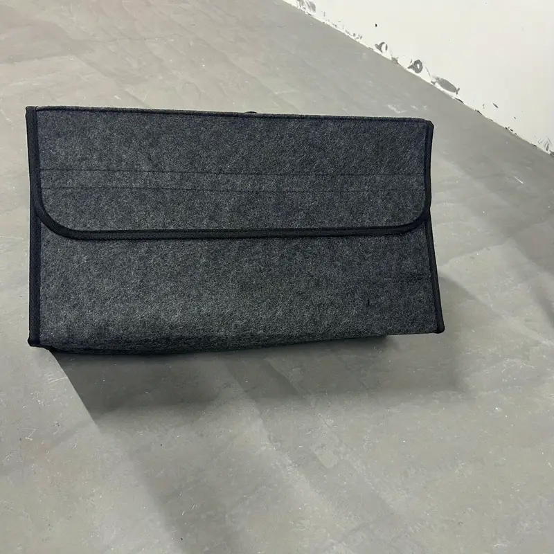 1pc non-tissé pliable coffre de organisateur, sac de rangement multifonctionnel pour outils et poubelles, coffre de lavable à boîte de rangement détails 3