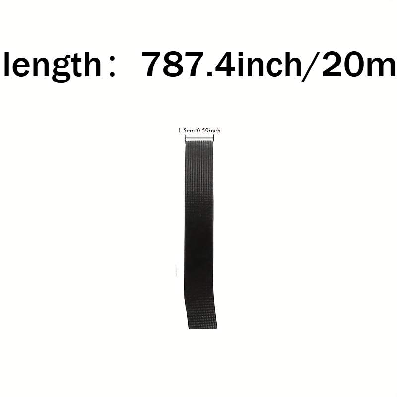 TEMU 1 Roll Of High Temperature Self-adhesive Electrical Tape - 20 Meters, Heat-resistant And Fireproof Fabric, Suitable For Automobile Wiring