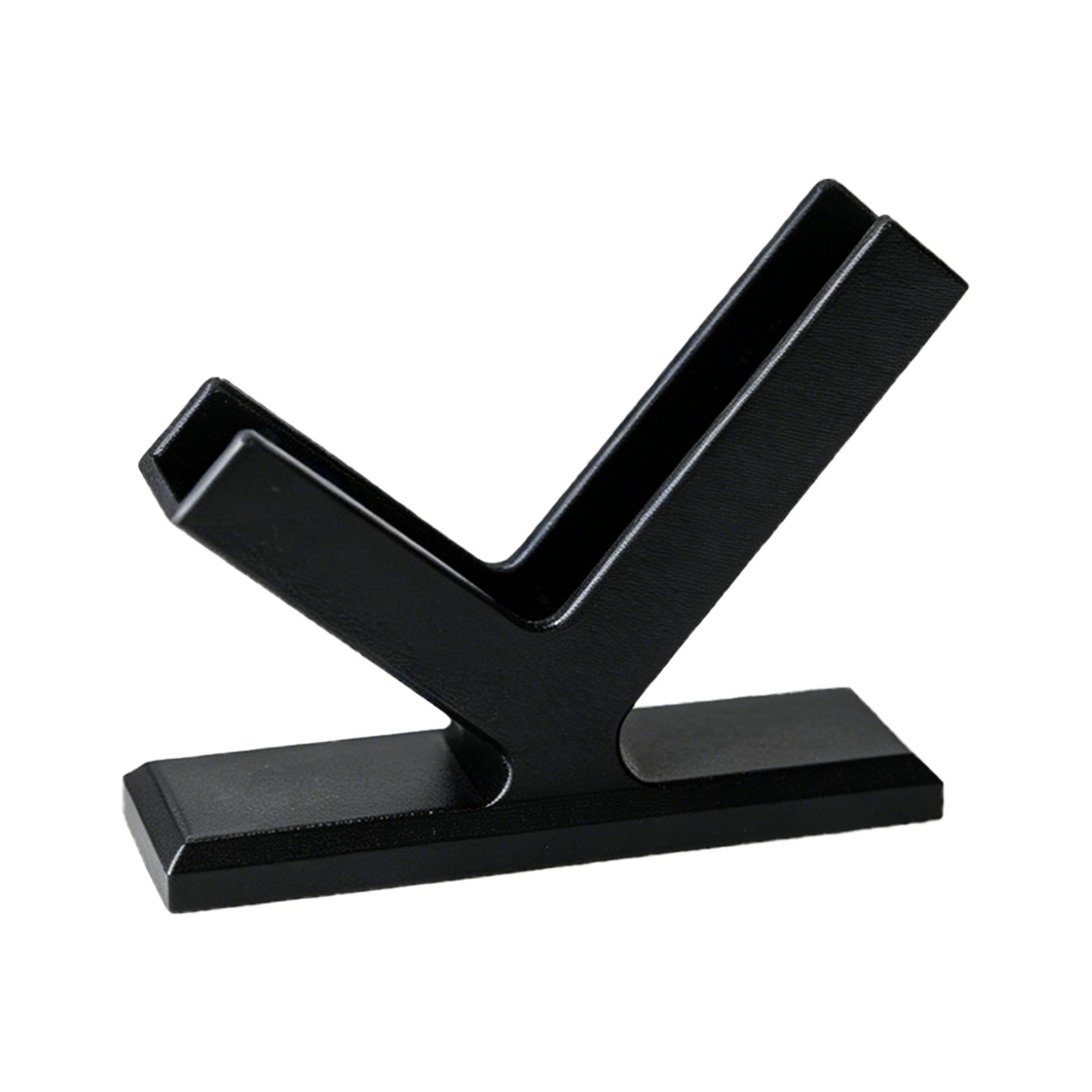 TEMU 1 pièce Porte-cartes de visite noir de style industriel, présentoir de bureau élégant pour bureau et établi, design simple mais moderne,