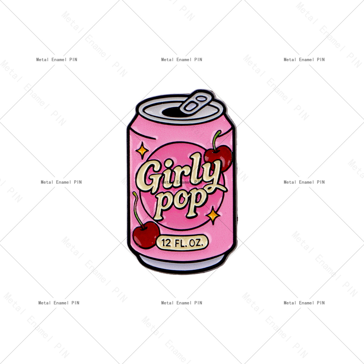 TEMU 1pc Retro Sweetheart Girl Enamel Pin Cute Lapel Pins Badges On Backpack Men's Brooch Clothes Gift Jewelry Fashion Accessories