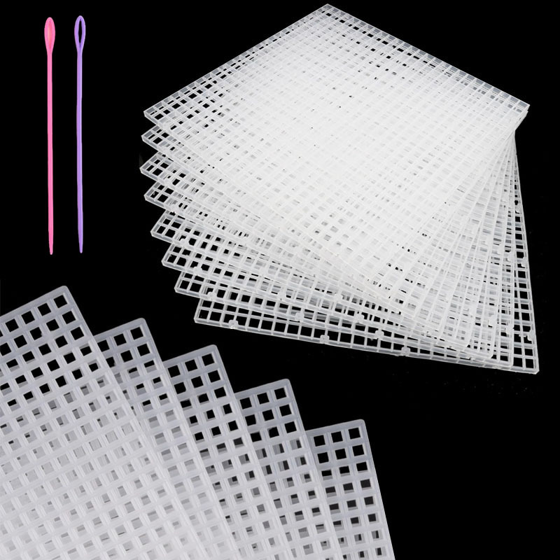12pcs Premium Plastic Canvas Mesh Sheets Set for Crafts