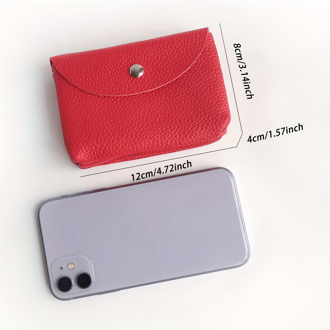 1pc Stylish Genuine Genuine Leather Mini Wallet - Compact Self-Closing Coin Purse & Lipstick Holder, Portable Travel Makeup Organizer, Credit Card Case for Women, Orange or Dark Brown, Textured Finish, Small Purse