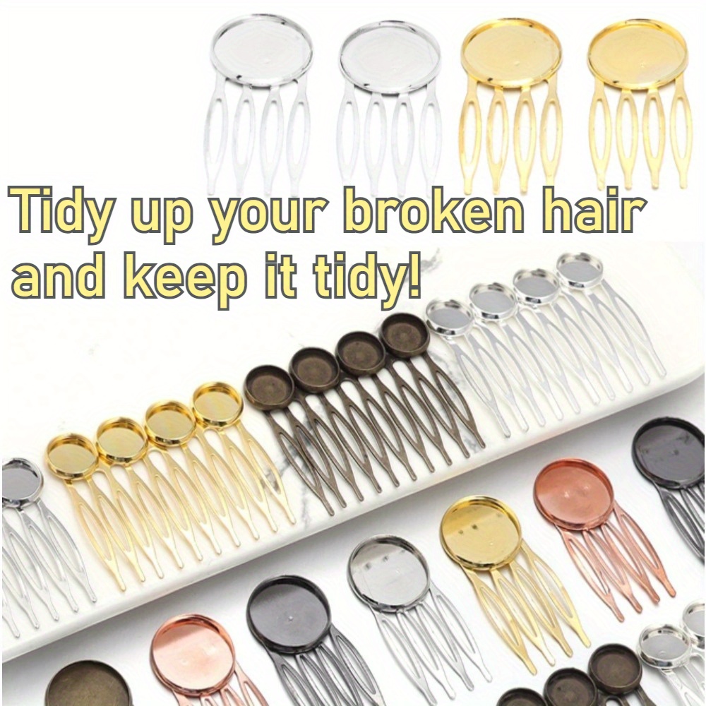 Haarkämme Aus Metalllegierung – Vintage Stern Design, 3 Stück Set Für Damen